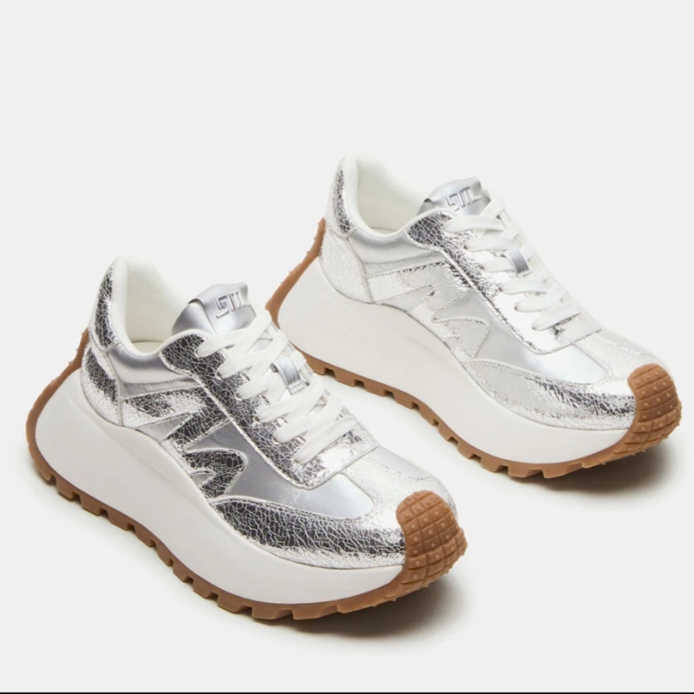Steve Madden Silver Super Campo BRAND NEW